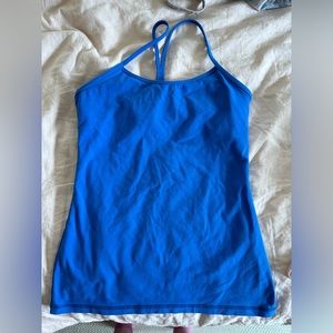 Lululemon Power Y Luon Tank in Pipe Dream Blue 10